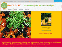 Tablet Screenshot of bee-organic.com